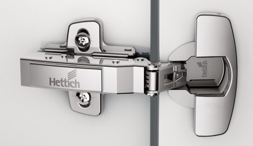 Sensys 110°- hinge with integrated Silent System (Sensys 8645i), nickel plated, overlay, Opening angle 110°, for screwing on (-) - 90711205